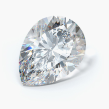 Pear cut diamond