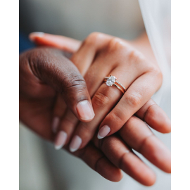 The joy on their faces says it all. Congrats @amybenson1996 and @waynesworl_! Rings:CLRN678_01 i