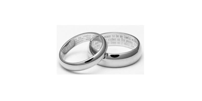 engagement rings - engrave your vows